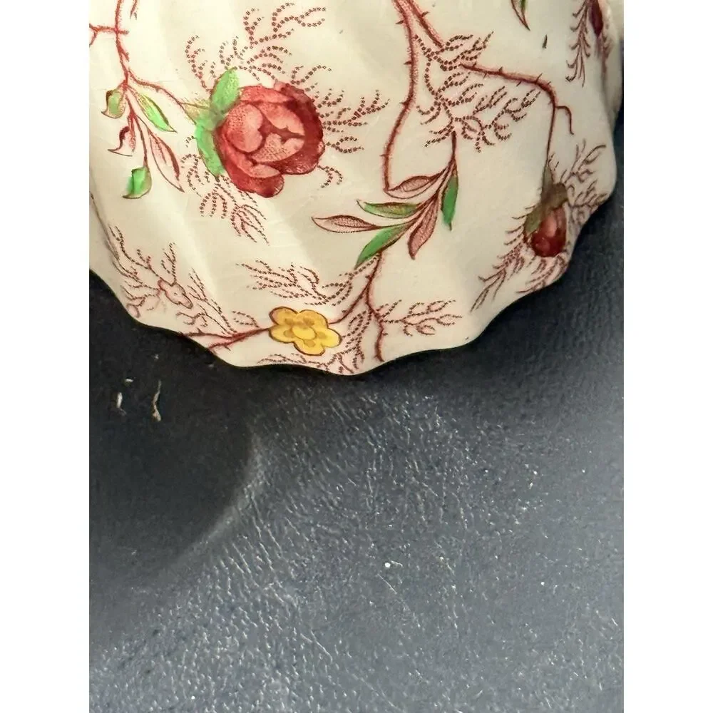 Vintage Spode England Rosebud Chintz Demitasse Espresso Set – 9 Cups & 9 Saucers